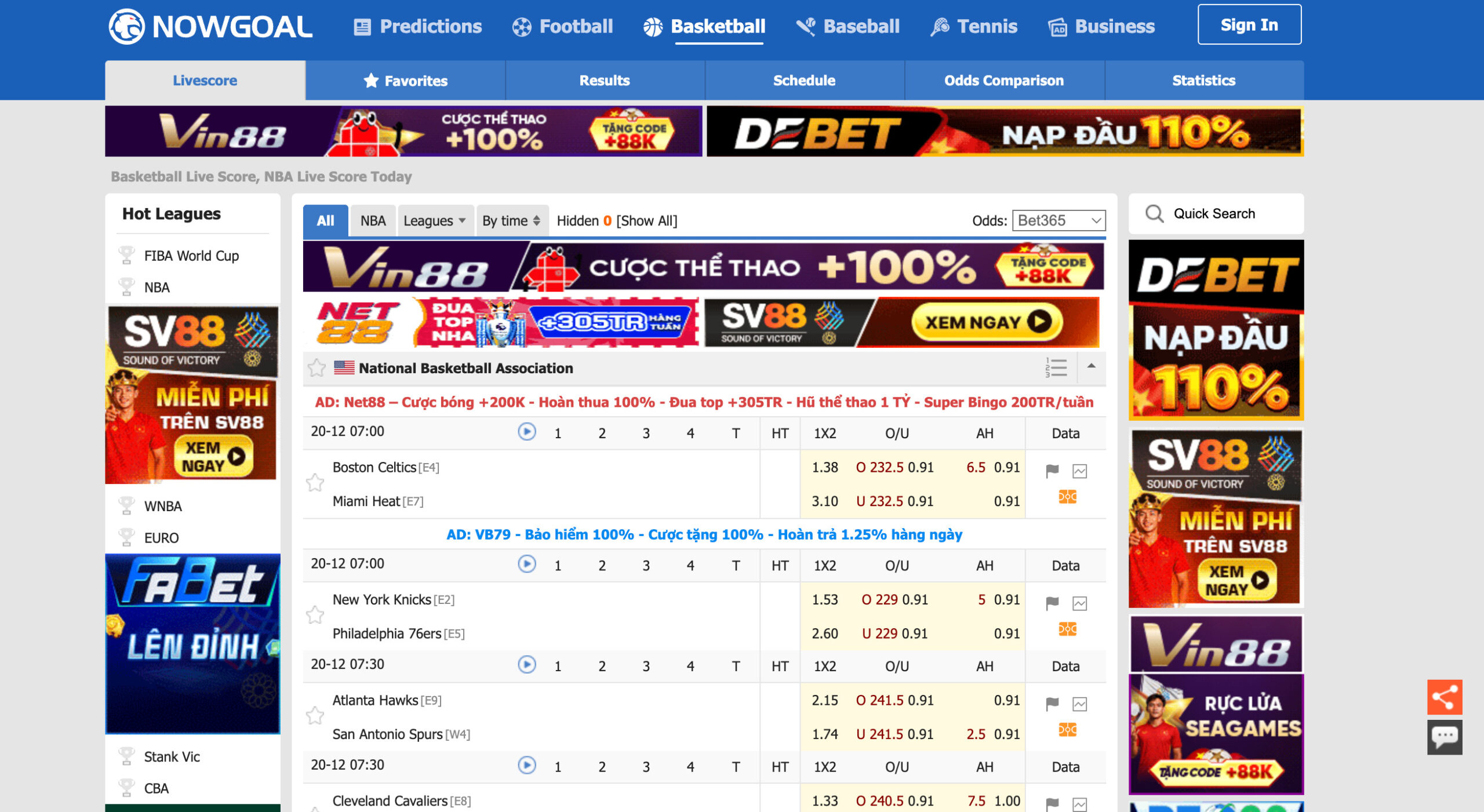 Có thể sử dụng Livescore Nowgoal bất kỳ lúc nào